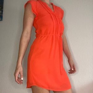 $9 orange shift dress